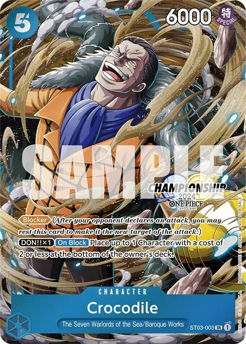 Carte One Piece anglaise ST03-003 Crocodile