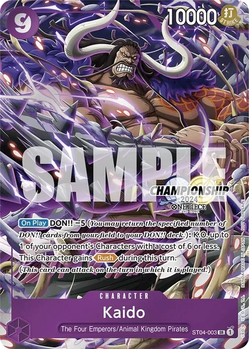 Carte One Piece anglaise ST04-003 Kaido