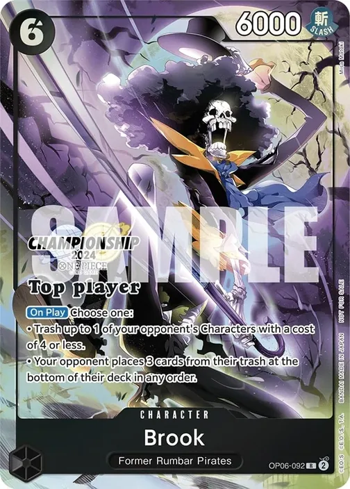 Carte One Piece anglaise OP06-092 Brook