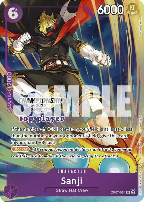 Carte One Piece anglaise OP07-064 Sanji
