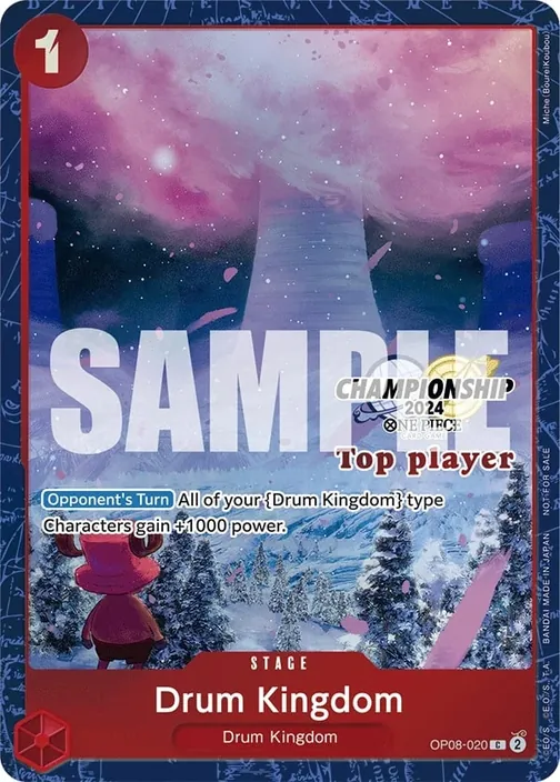 Carte One Piece anglaise OP08-020 Drum Kingdom
