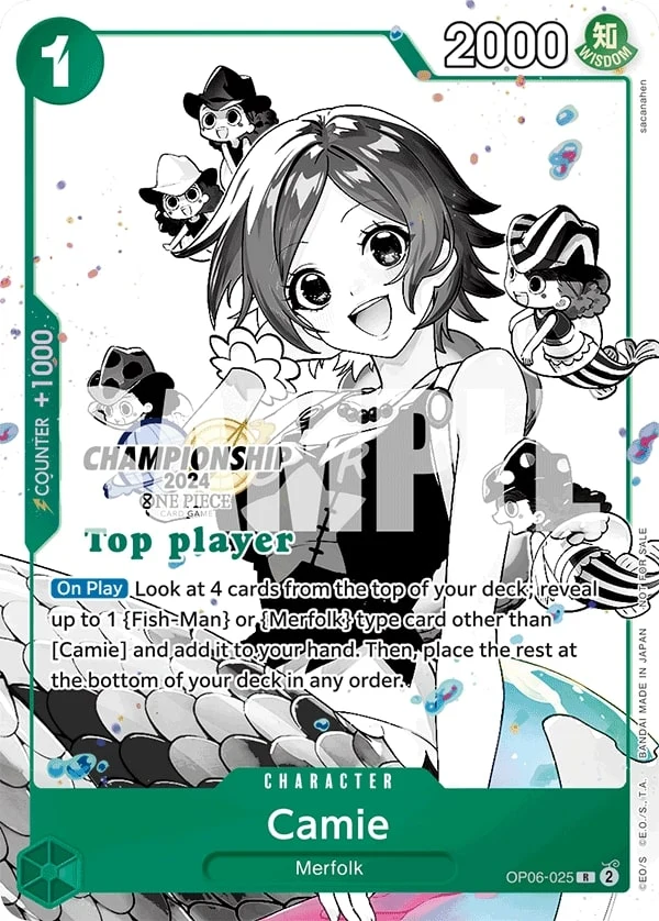 Carte One Piece anglaise Camie OP06-025 R
