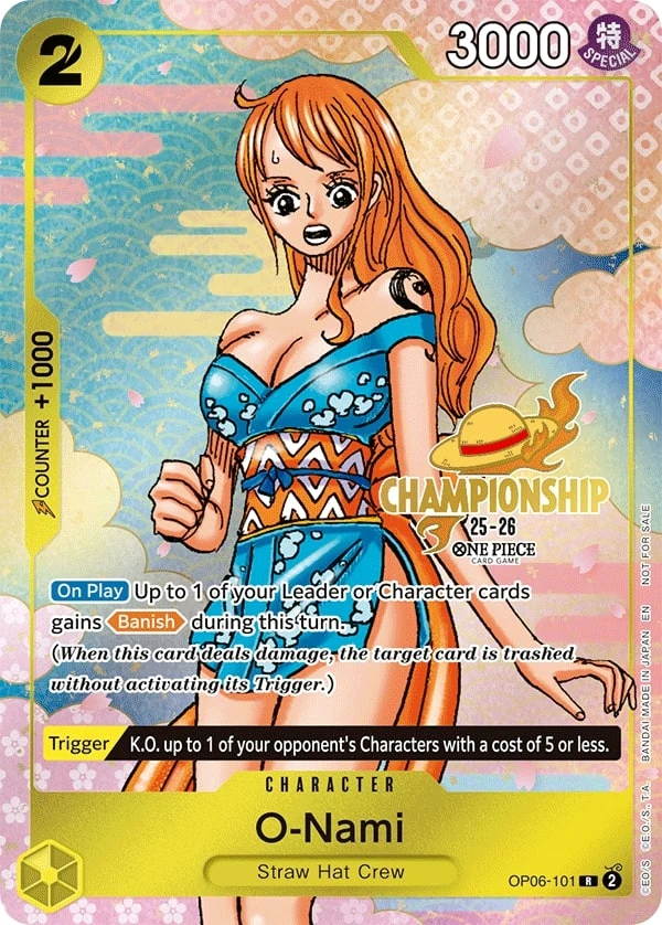 Carte One Piece anglaise O-Nami OP06-101 R