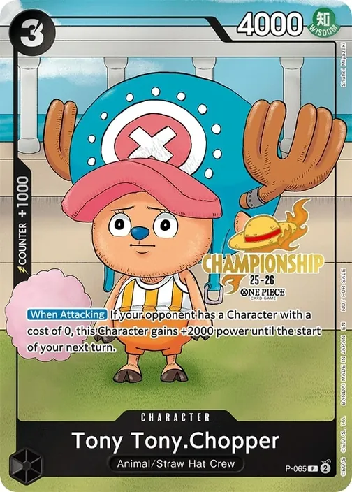 Carte One Piece anglaise P-065 Tony Tony.Chopper