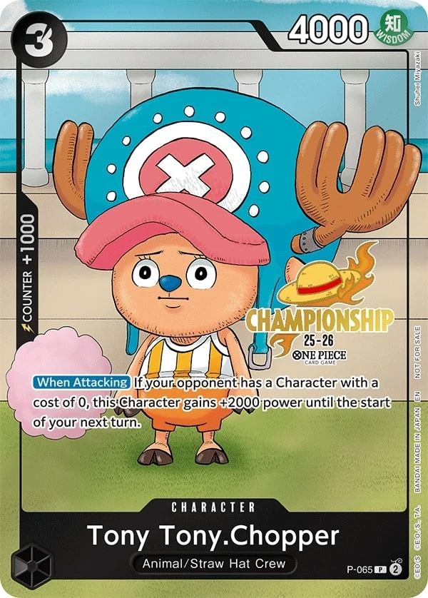 Carte One Piece anglaise Tony Tony.Chopper P-065 P
