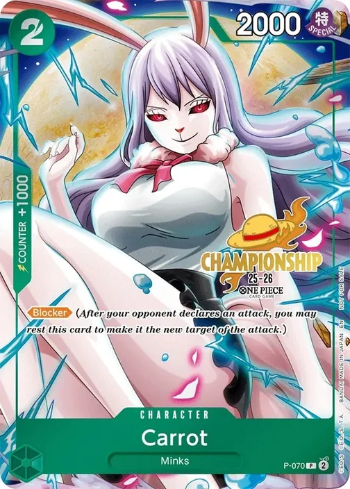Carte One Piece anglaise P-070 Carrot