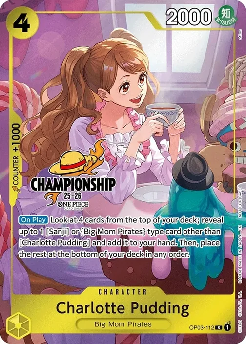 Carte One Piece anglaise OP03-112 Charlotte Pudding