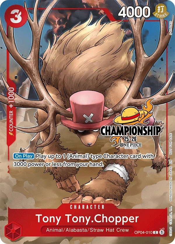 Carte One Piece anglaise Tony Tony.Chopper OP04-010 C