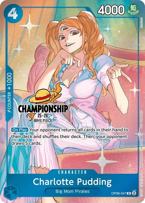 Carte One Piece anglaise OP06-047 Charlotte Pudding