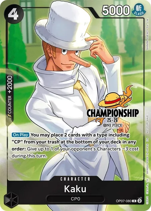 Carte One Piece anglaise OP07-080 Kaku