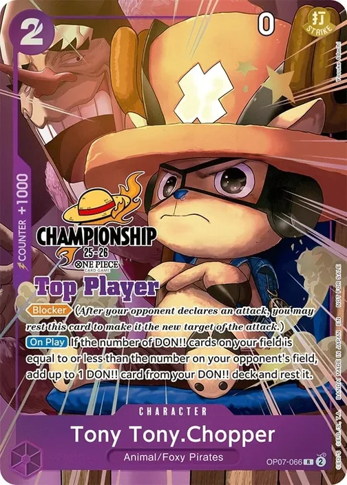 Carte One Piece anglaise OP07-066 Tony Tony.Chopper