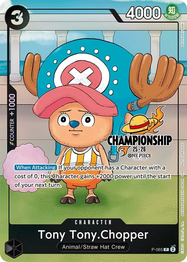 Carte One Piece anglaise Tony Tony.Chopper P-065 P