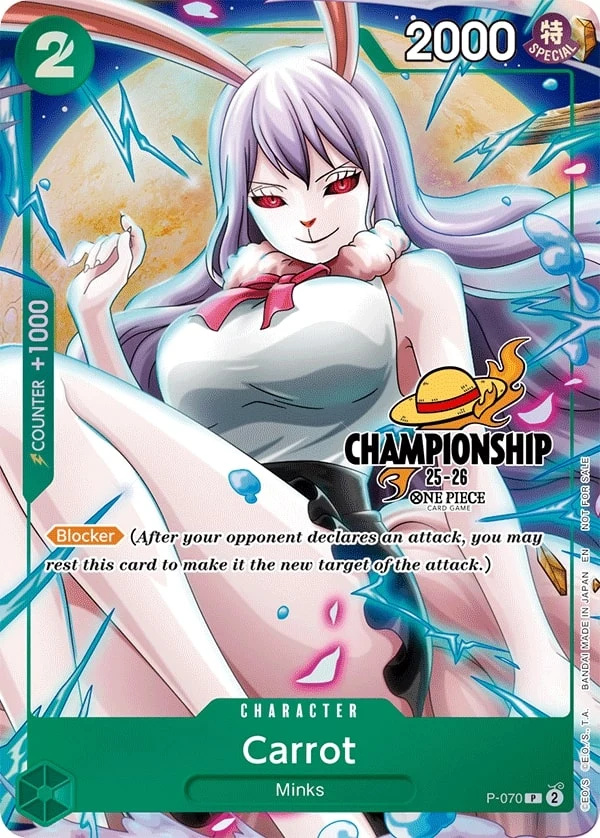 Carte One Piece anglaise Carrot P-070 P