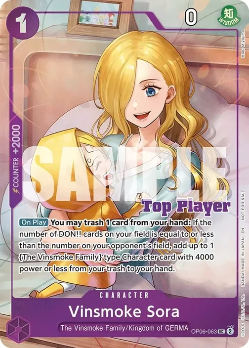 Carte One Piece anglaise OP06-063 Vinsmoke Sora