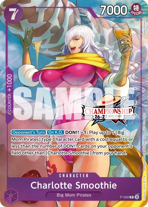 Carte One Piece anglaise P-090 Charlotte Smoothie