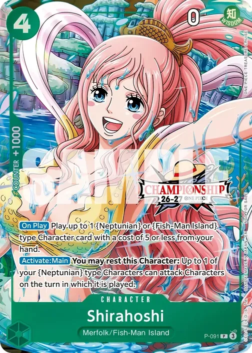 Carte One Piece anglaise P-091 Shirahoshi