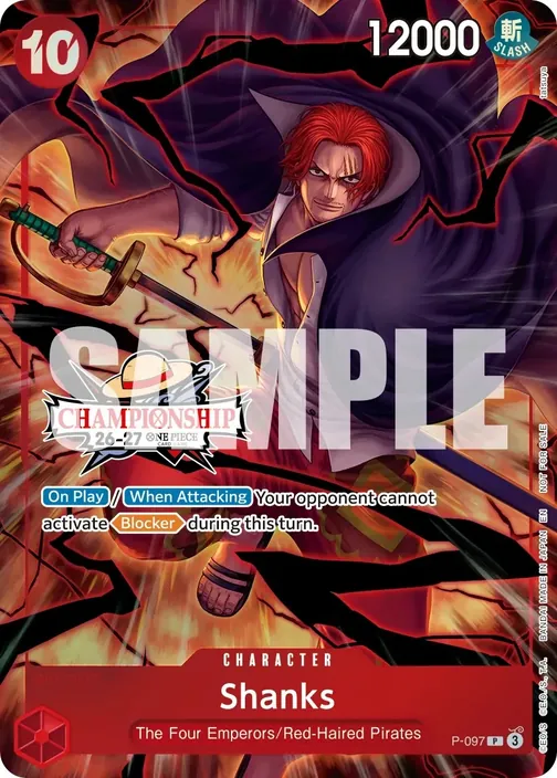 Carte One Piece anglaise P-097 Shanks