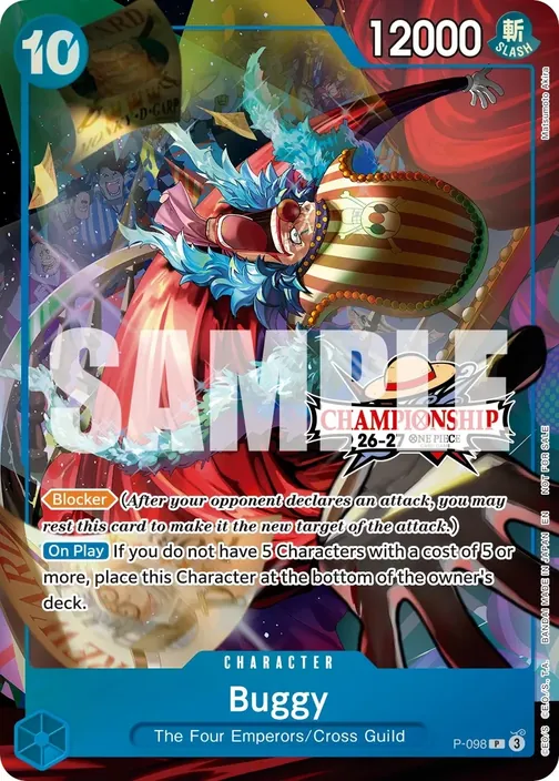 Carte One Piece anglaise P-098 Buggy