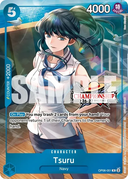 Carte One Piece anglaise OP06-051 Tsuru