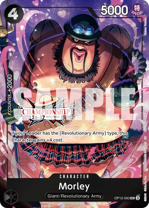 Carte One Piece anglaise OP12-093 Morley