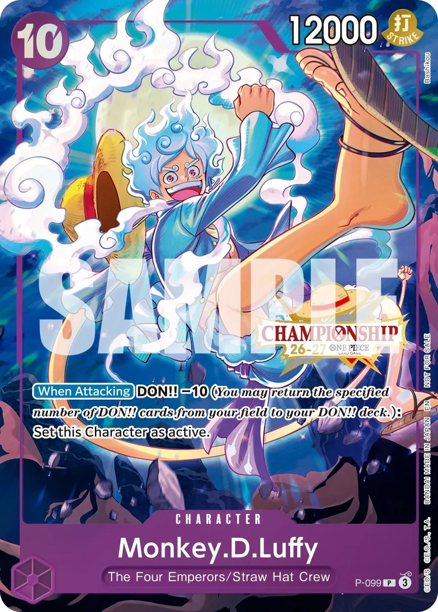 Carte One Piece anglaise Monkey.D.Luffy P-099 P