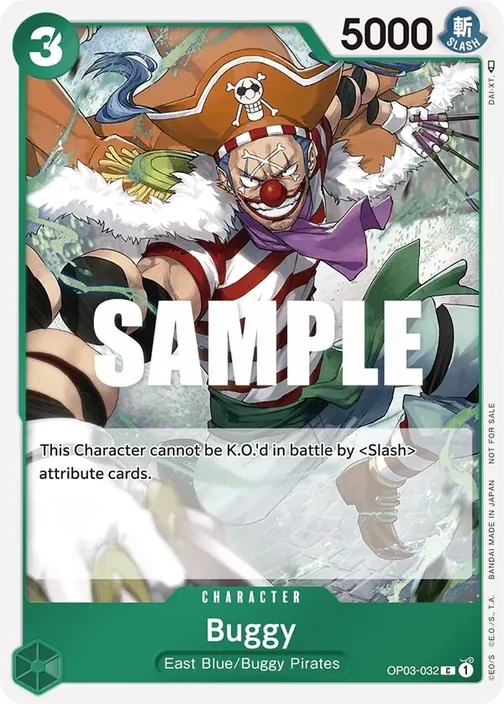 Carte One Piece anglaise OP03-032 Buggy