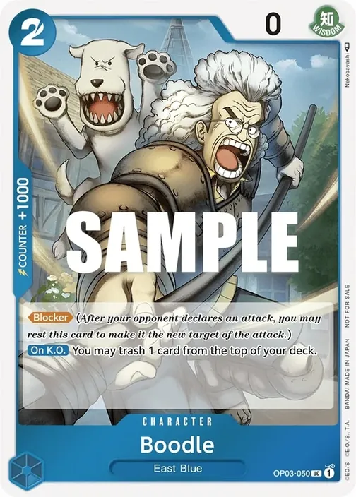 Carte One Piece anglaise OP03-050 Boodle