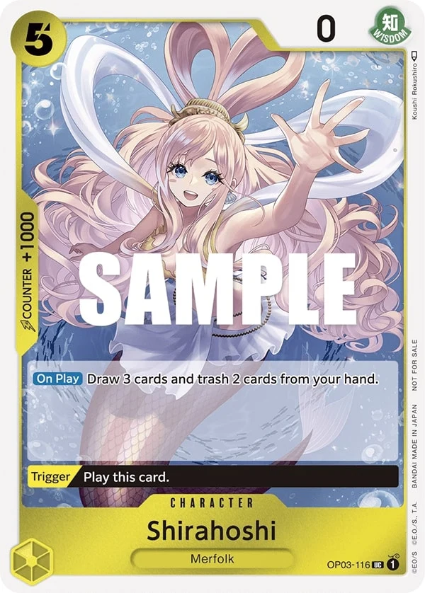 Carte One Piece anglaise Shirahoshi OP03-116 UC
