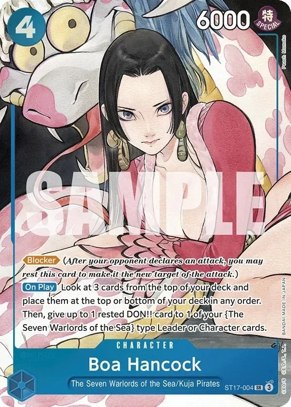 Carte One Piece anglaise Boa Hancock ST17-004 SR