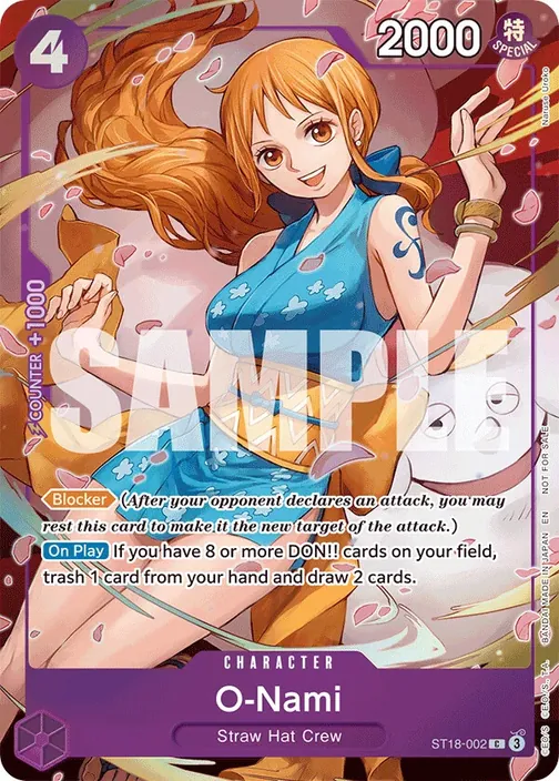 Carte One Piece anglaise ST18-002 O-Nami
