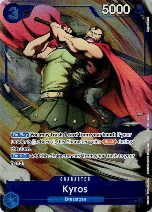 Carte One Piece anglaise OP15-042 Kyros
