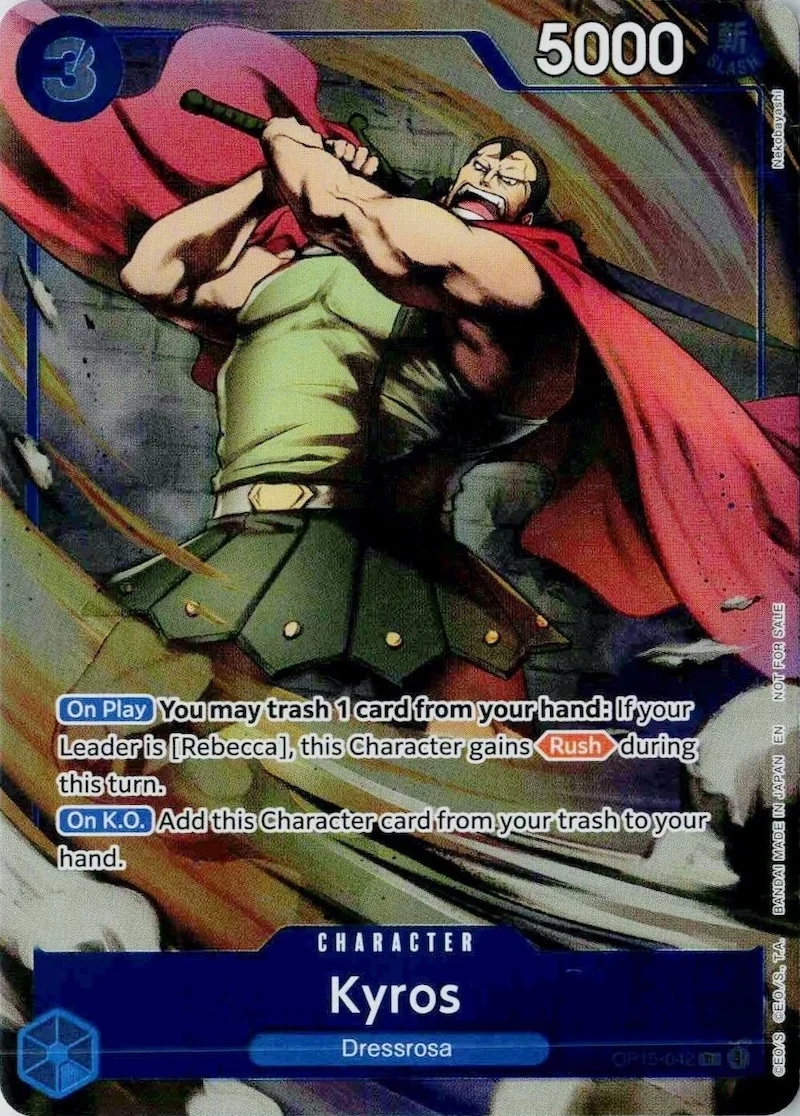 Carte One Piece anglaise Kyros OP15-042 R