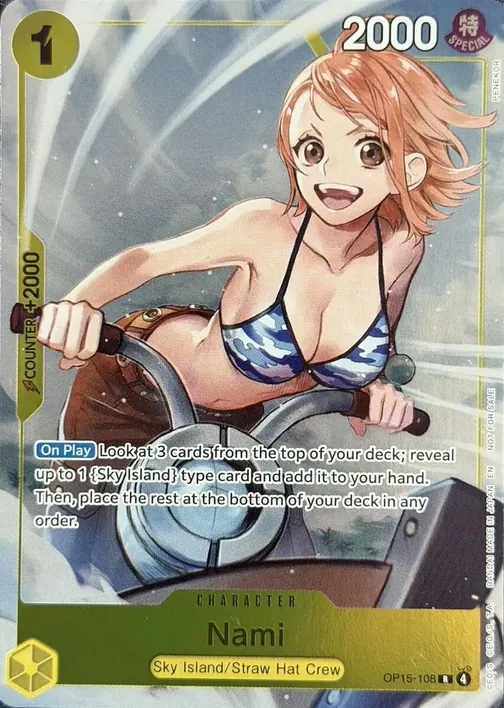 Carte One Piece anglaise OP15-108 Nami