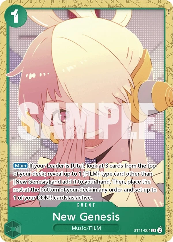 Carte One Piece anglaise New Genesis ST11-004 SR