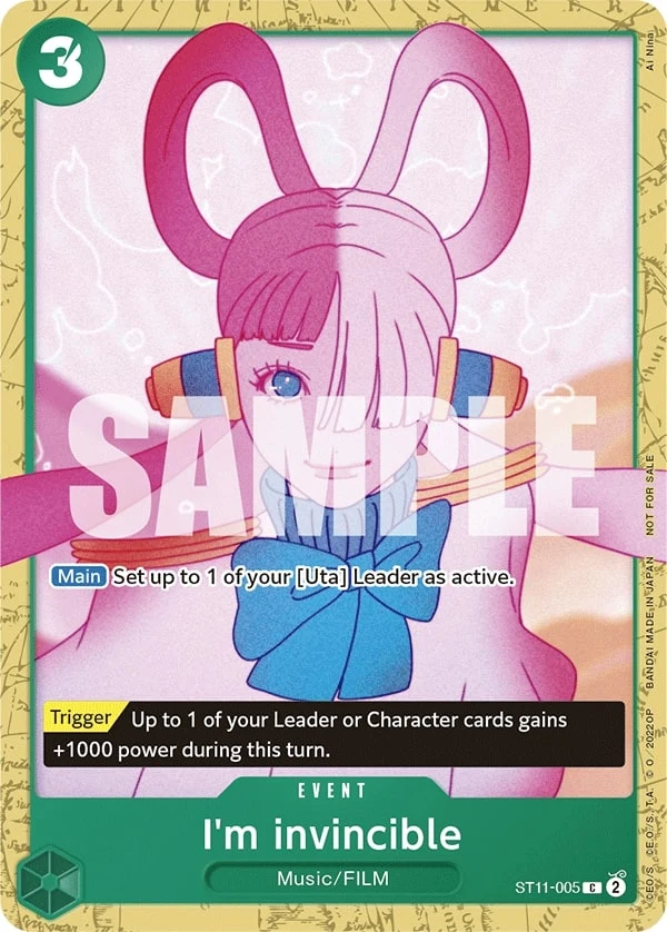 Carte One Piece anglaise I'm invincible ST11-005 C