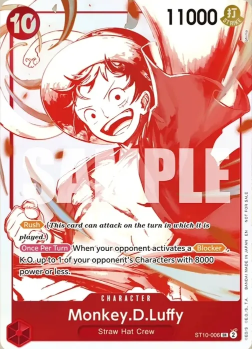 Carte One Piece anglaise ST10-006 Monkey.D.Luffy