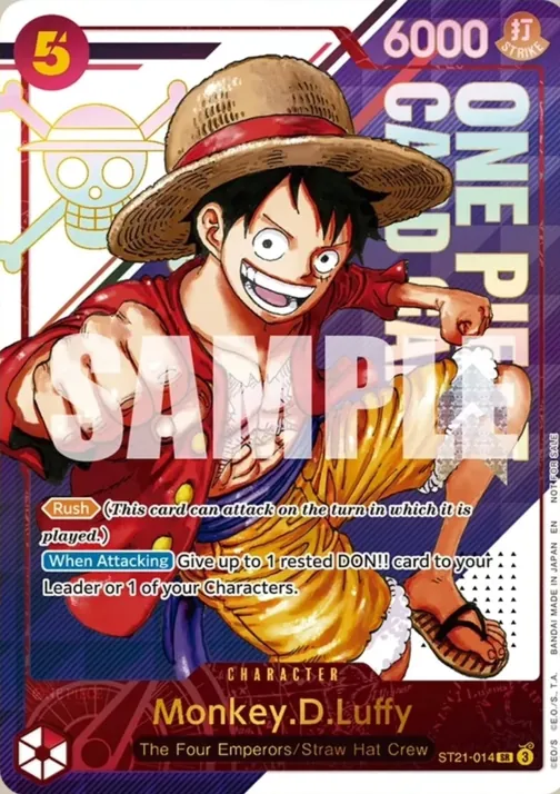 Carte One Piece anglaise ST21-014 Monkey.D.Luffy