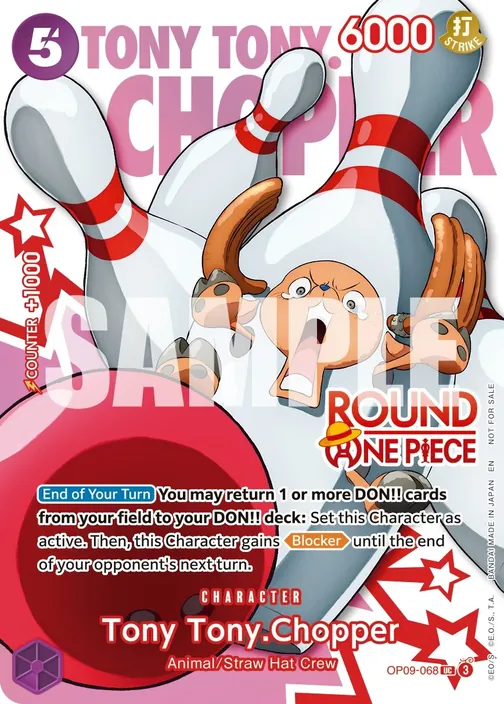 Carte One Piece anglaise OP09-068 Tony Tony.Chopper