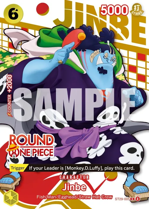 Carte One Piece anglaise ST29-005 Jinbe
