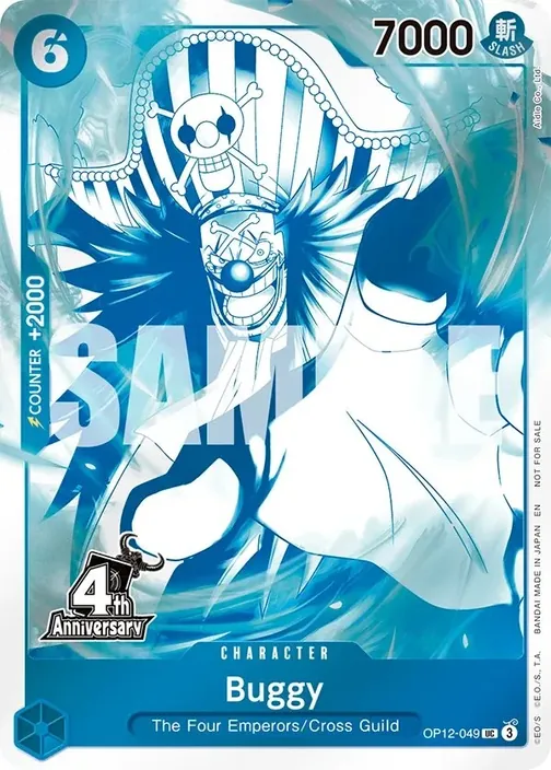 Carte One Piece anglaise OP12-049 Buggy