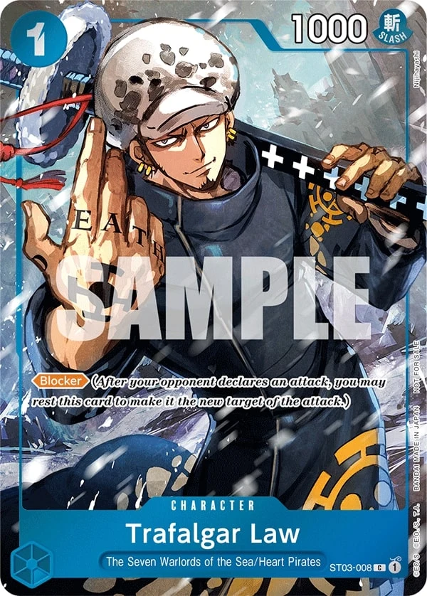 Carte One Piece anglaise Trafalgar Law ST03-008 C