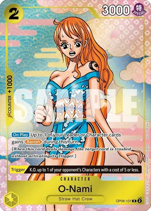 Carte One Piece anglaise OP06-101 O-Nami
