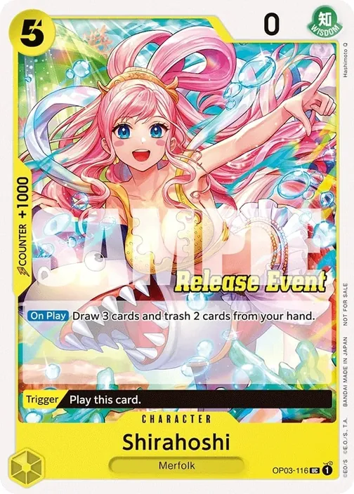 Carte One Piece anglaise OP03-116 Shirahoshi