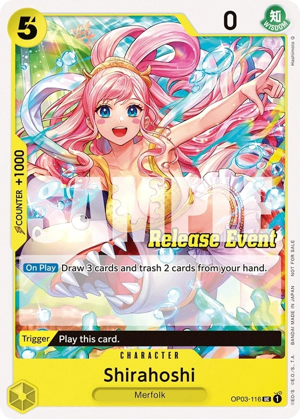 Carte One Piece anglaise Shirahoshi OP03-116 UC
