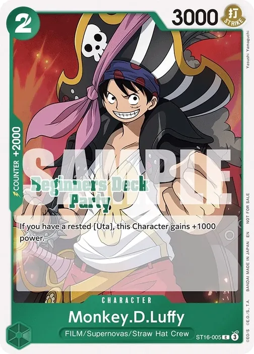 Carte One Piece anglaise ST16-005 Monkey.D.Luffy