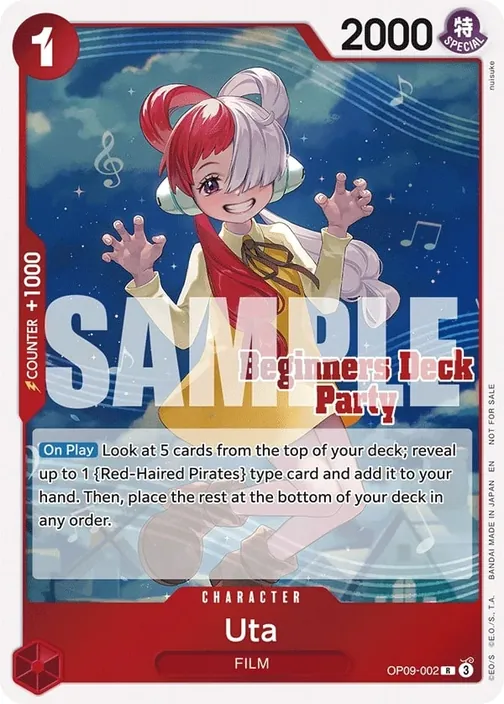Carte One Piece anglaise OP09-002 Uta