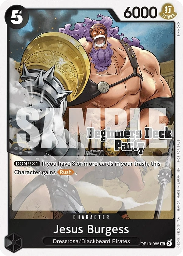 Carte One Piece anglaise Jesus Burgess OP10-085 UC