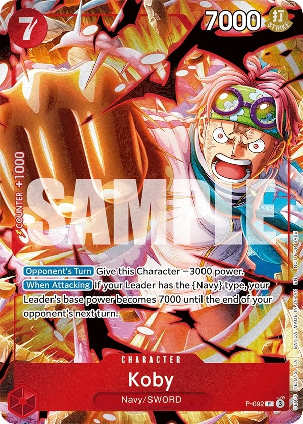 Carte One Piece anglaise Koby P-092 P