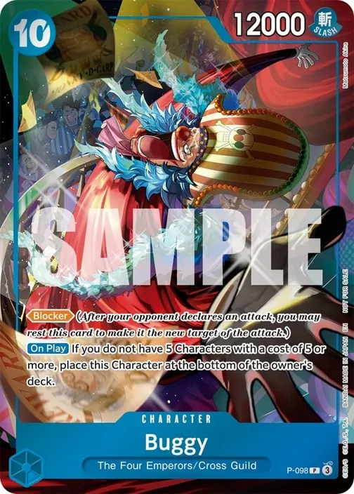 Carte One Piece anglaise P-098 Buggy