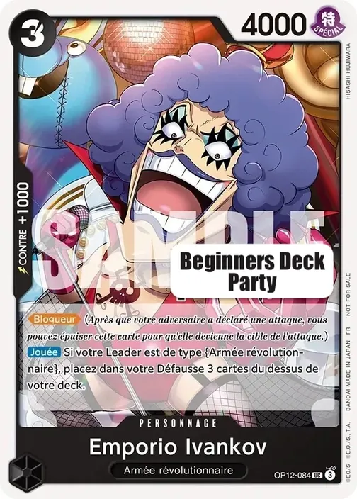 Carte One Piece anglaise OP12-084 Emporio.Ivankov